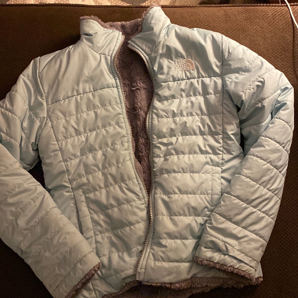 The North Face Girls' Mossbud Swirl Reversible Jacket